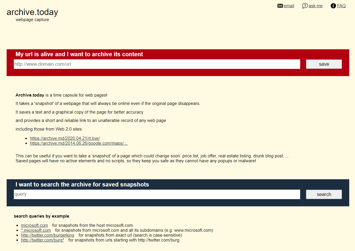 Why Archive.today's Anonymity Became a Problem - visual representation