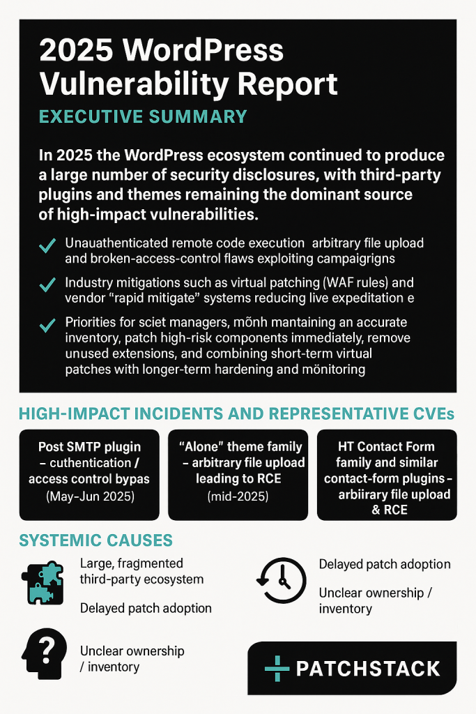 Why Plugin Vulnerabilities Are WordPress's Biggest Security Problem - visual representation