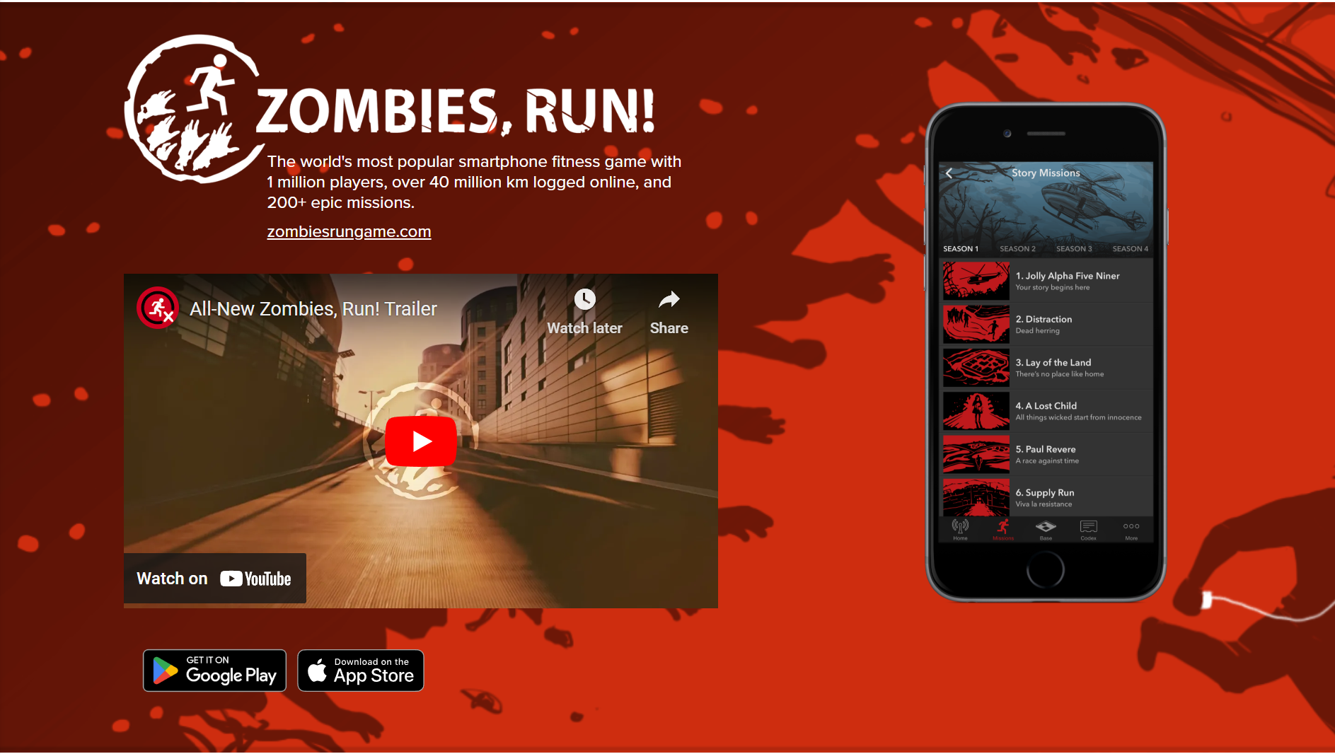 The Return of Zombies, Run! - visual representation